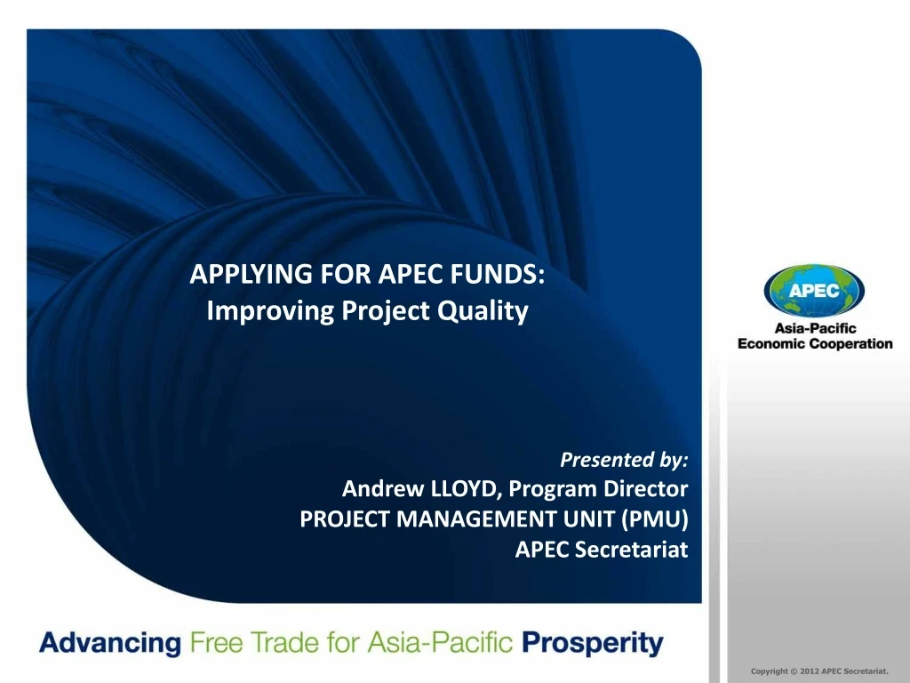 applying for apec funds improving project quality
