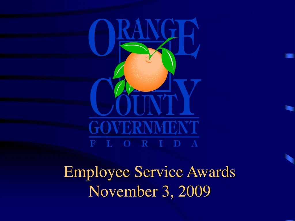employee service awards november 3 2009