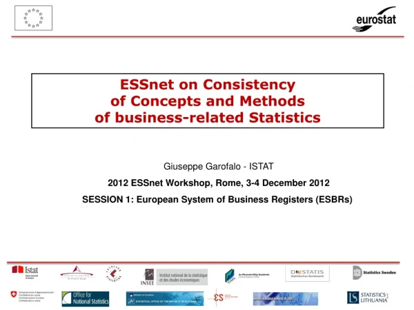 ESSnet on Consistency  of Concepts and Methods of business-related Statistics