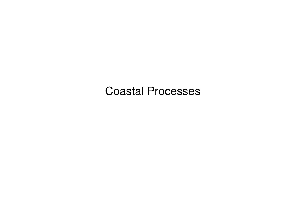 coastal processes