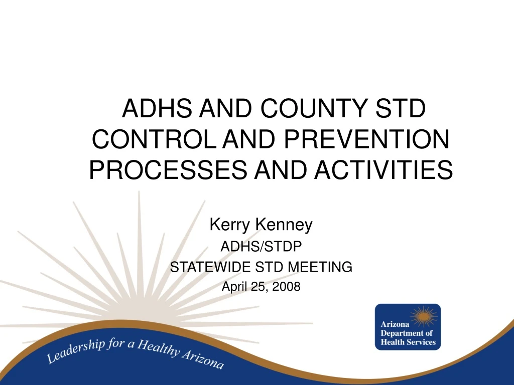 adhs and county std control and prevention