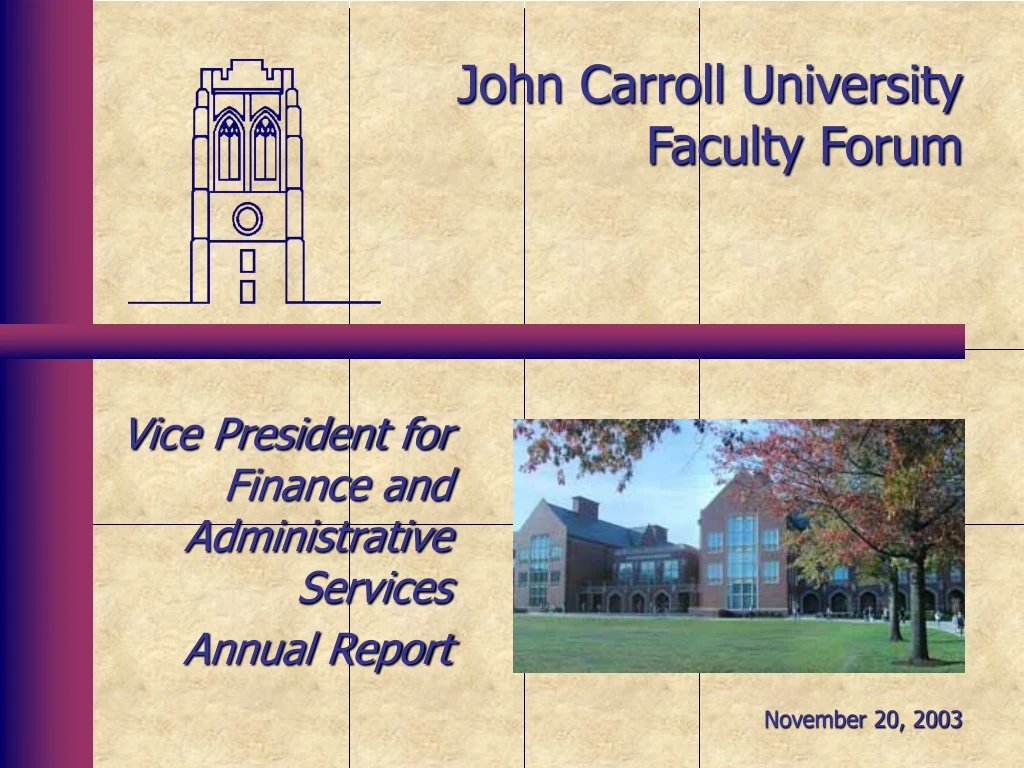 john carroll university faculty forum