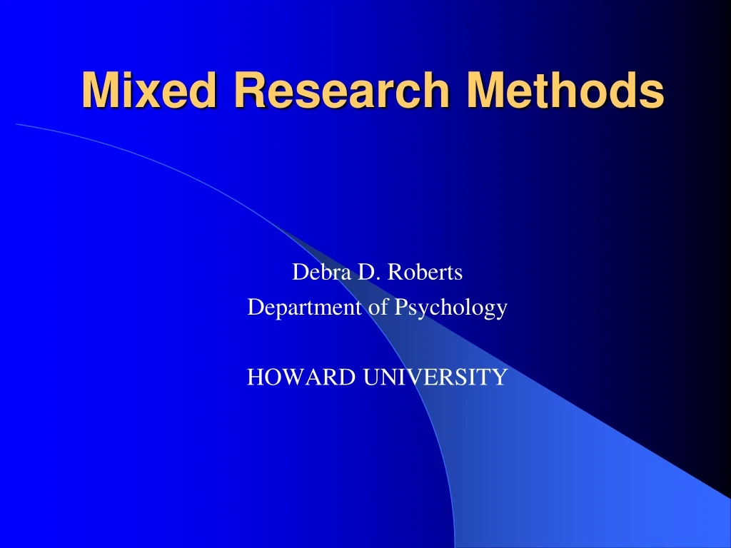 mixed research methods