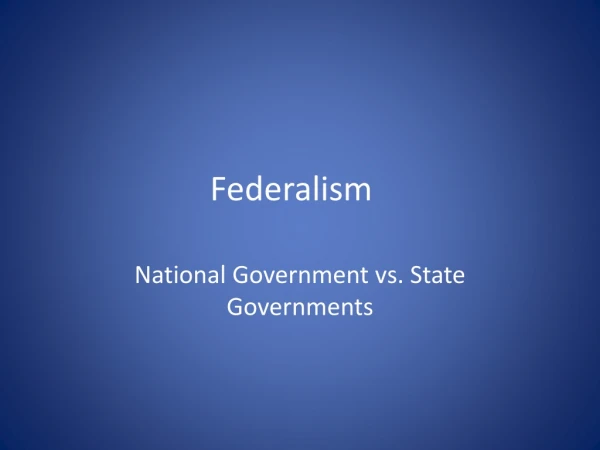 Federalism