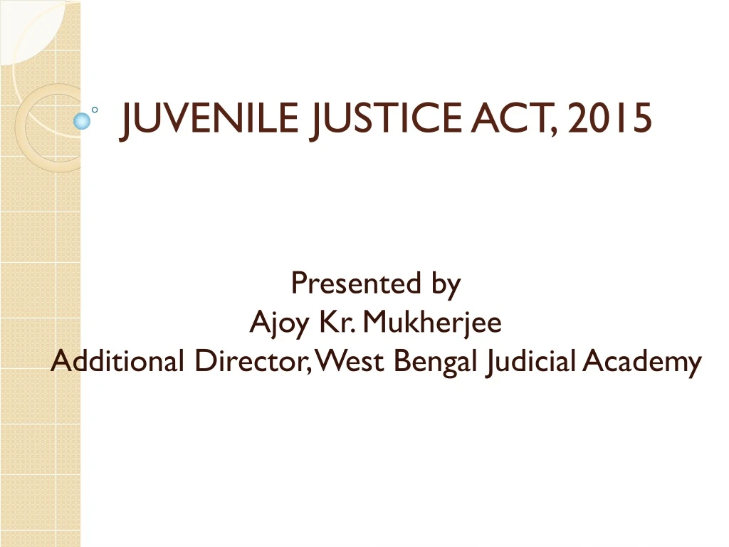 juvenile justice act 2015