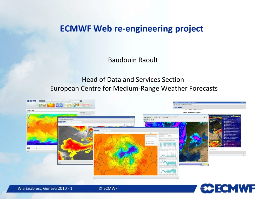 ecmwf web re engineering project