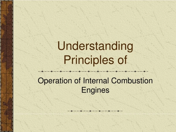 Understanding Principles of
