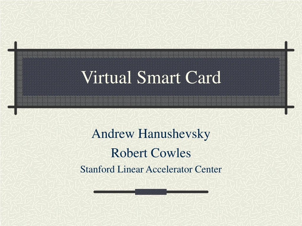 virtual smart card