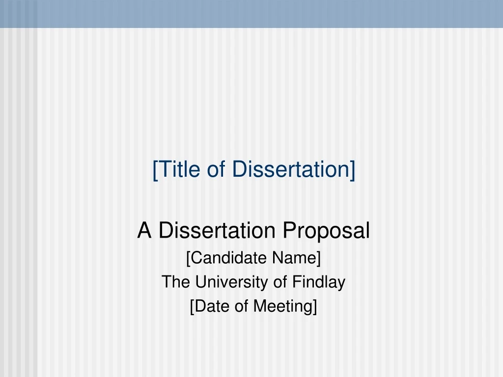 title of dissertation