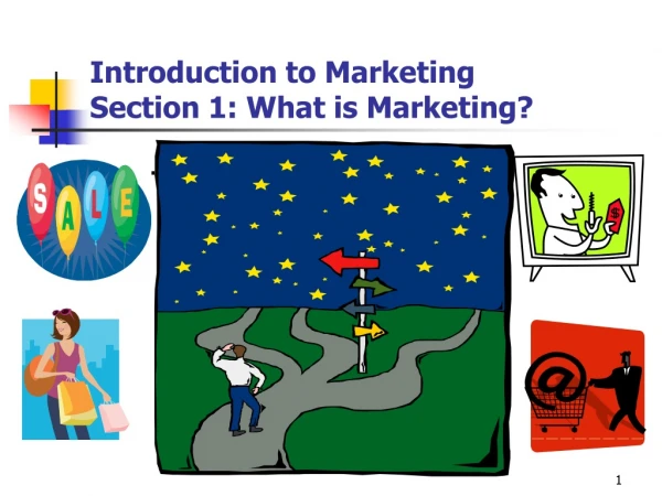 Introduction to Marketing Section 1: What is Marketing?