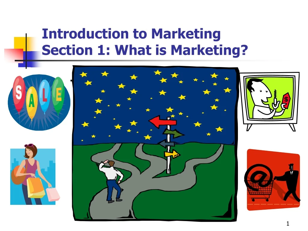 introduction to marketing section 1 what is marketing