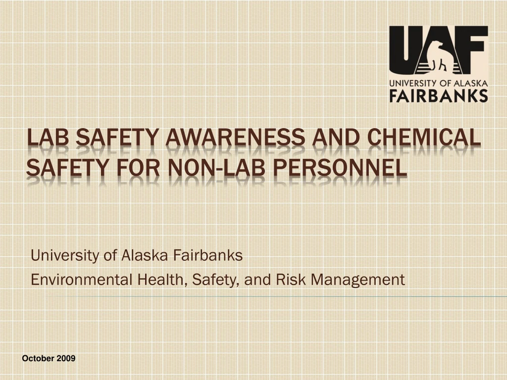 university of alaska fairbanks environmental health safety and risk management