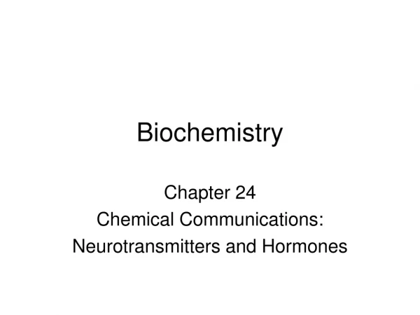 Biochemistry