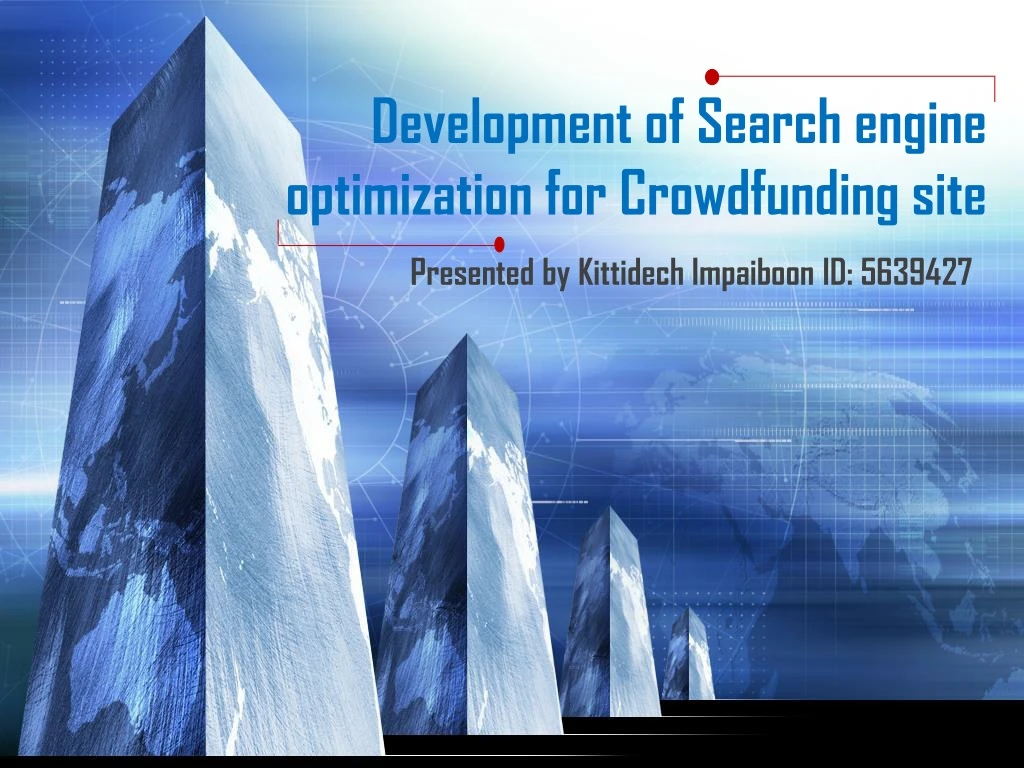 development of search engine optimization for crowdfunding site