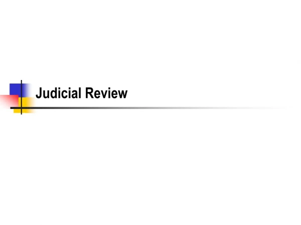 Judicial Review