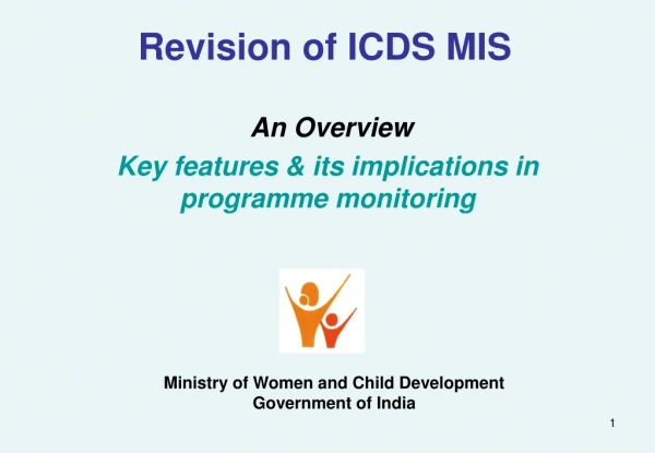 Revision of ICDS MIS