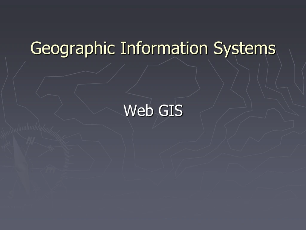 geographic information systems