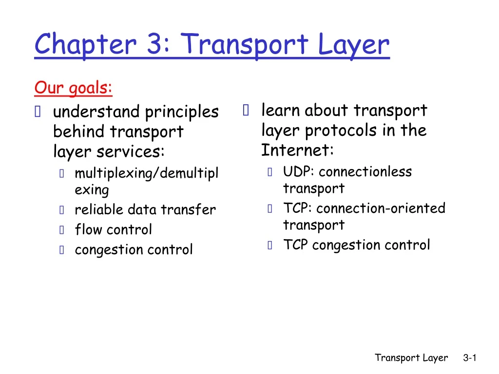 chapter 3 transport layer