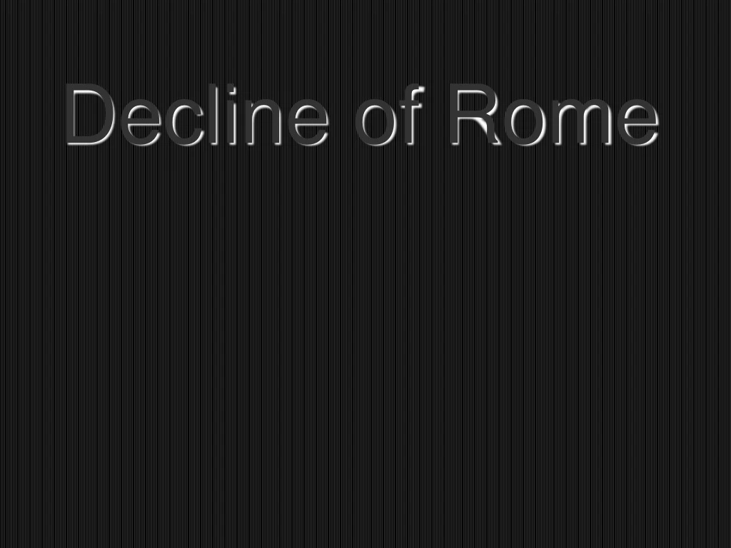 decline of rome