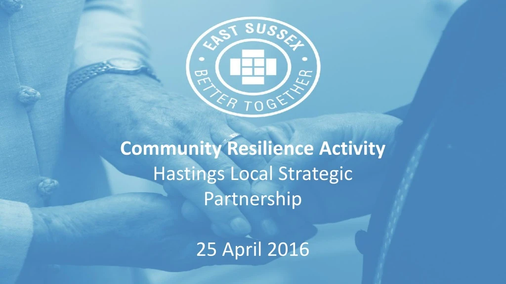 community resilience activity hastings local