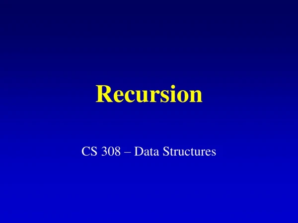 Recursion