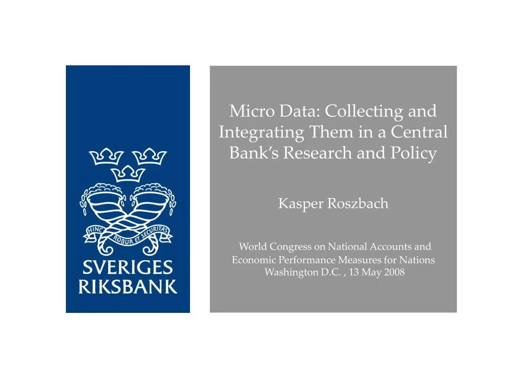 micro data collecting and integrating them