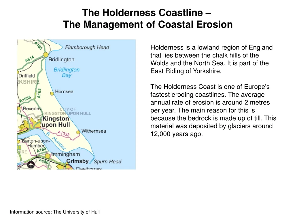 the holderness coastline the management