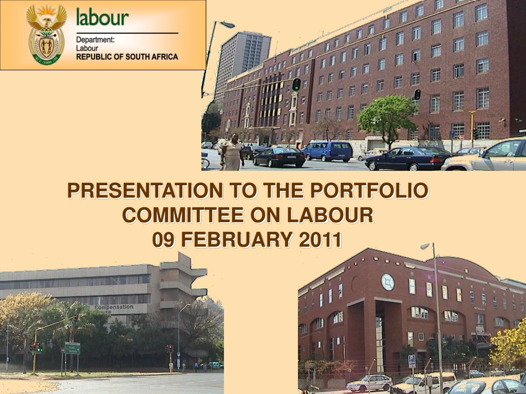 presentation to the portfolio committee on labour