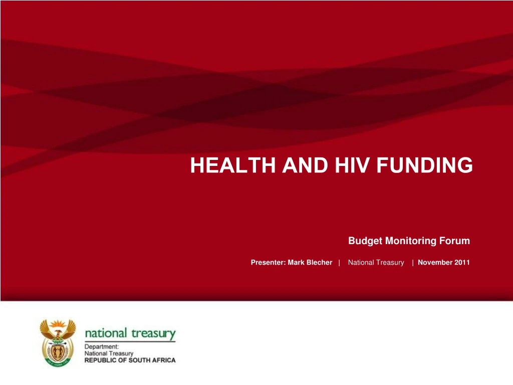 health and hiv funding