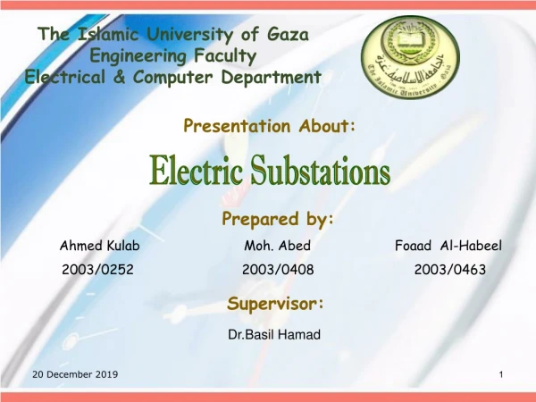 The Islamic University of Gaza Engineering Faculty Electrical &amp; Computer Department