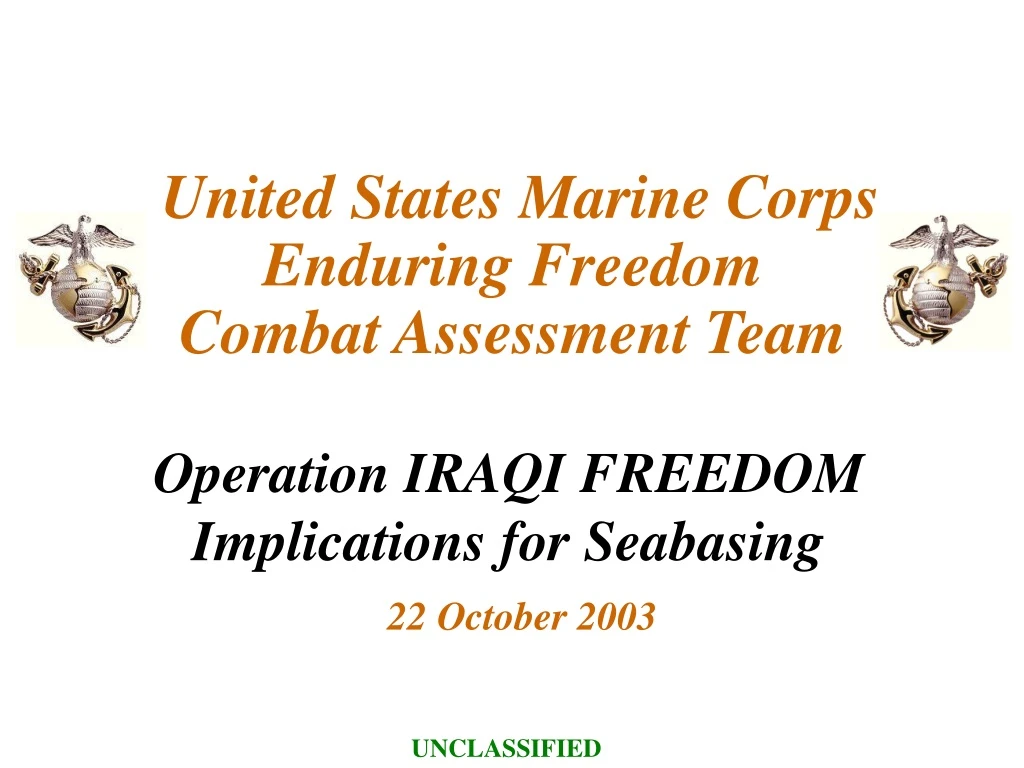 operation iraqi freedom implications for seabasing