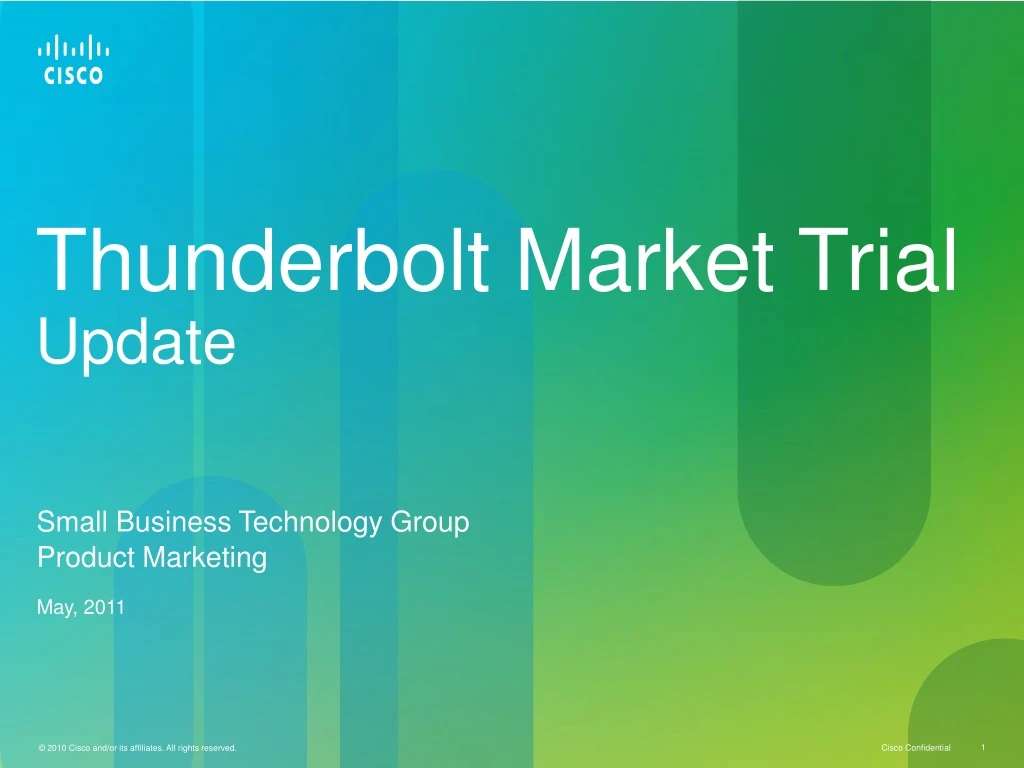 thunderbolt market trial update