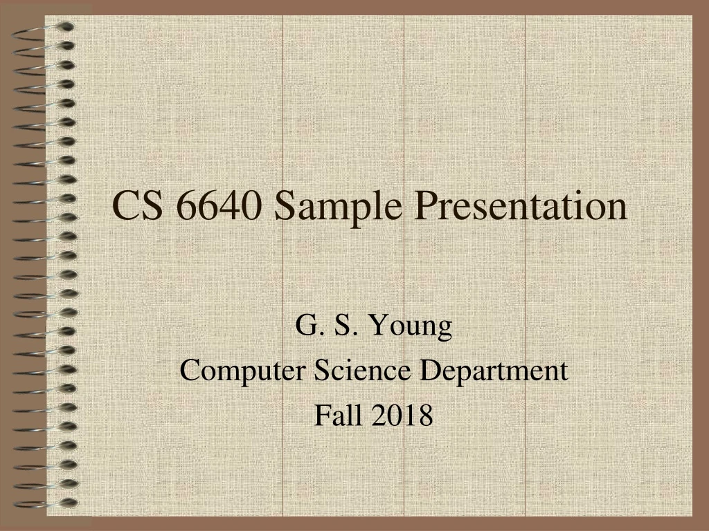 cs 6640 sample presentation