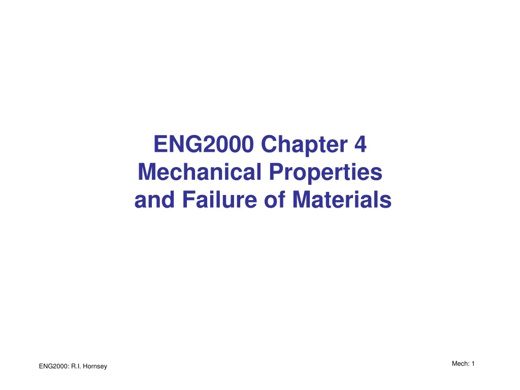 eng2000 chapter 4 mechanical properties and failure of materials