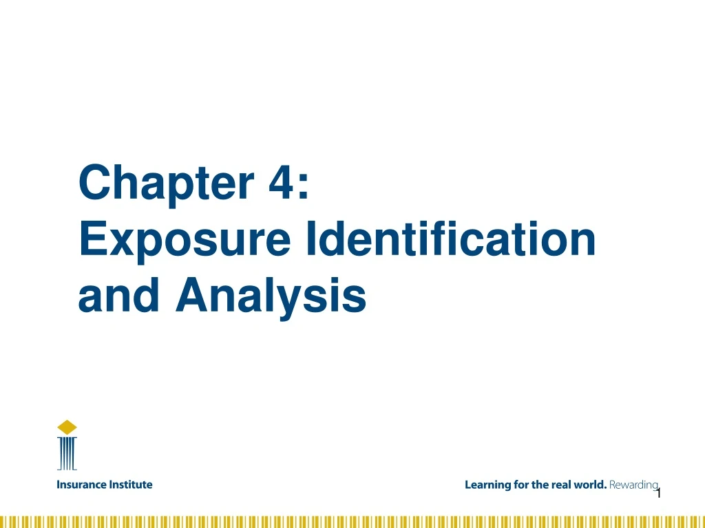 chapter 4 exposure identification and analysis