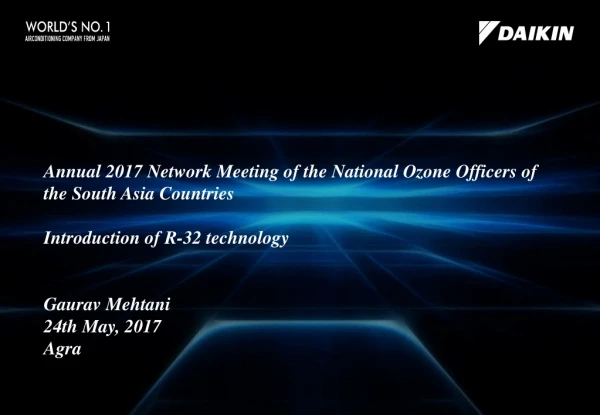 Annual 2017 Network Meeting of the National Ozone Officers of the South Asia Countries