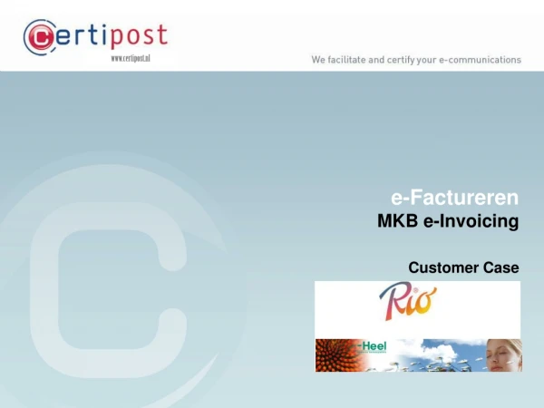 e-Factureren   MKB e-Invoicing Customer Case
