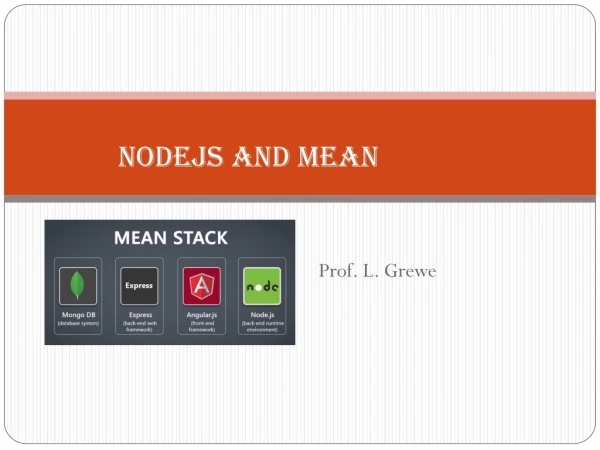 NodeJS  and MEAN