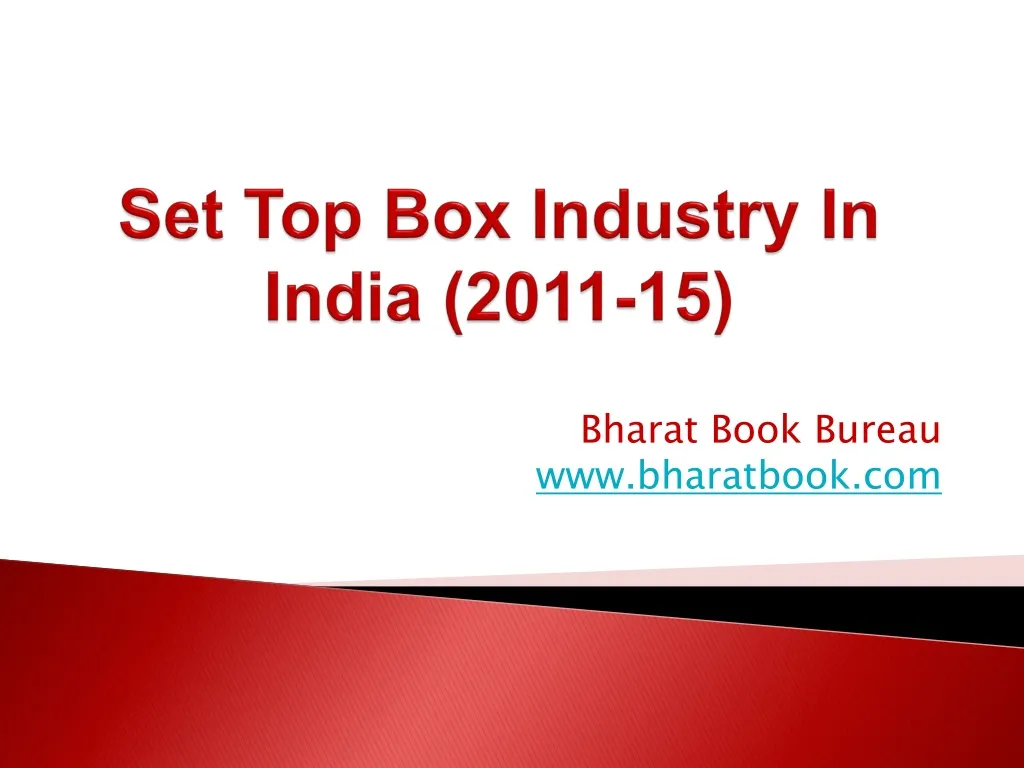 set top box industry in india 2011 15