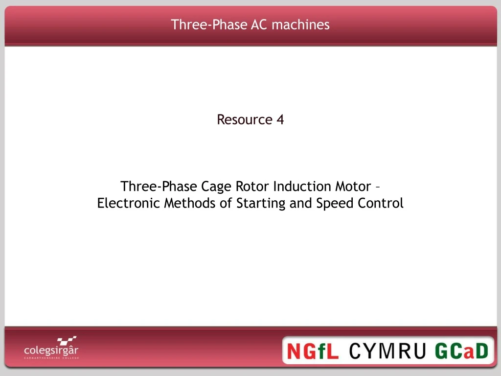 three phase ac machines