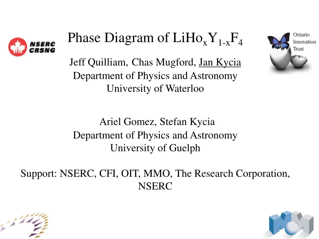 phase diagram of liho x y 1 x f 4 jeff quilliam