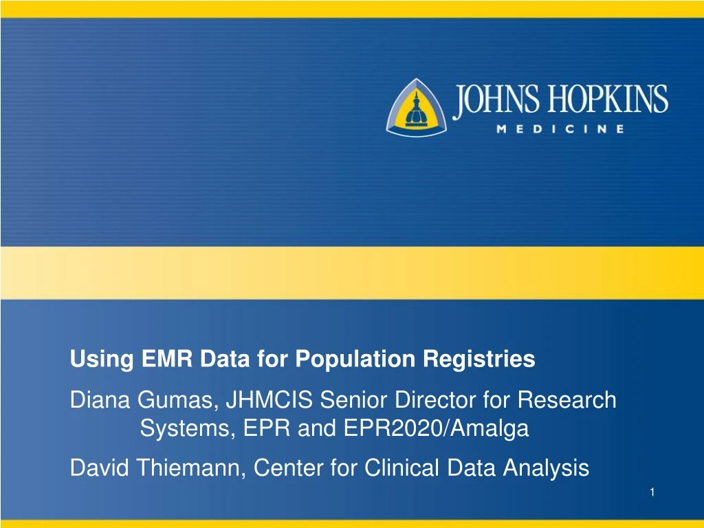 using emr data for population registries