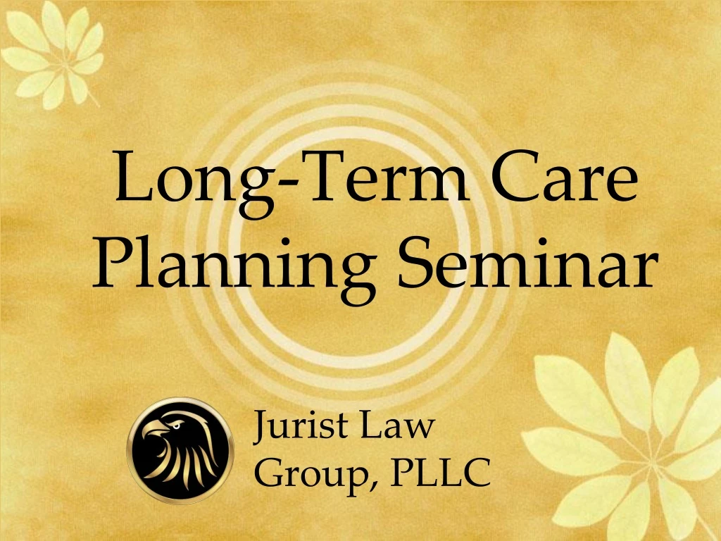 long term care planning seminar