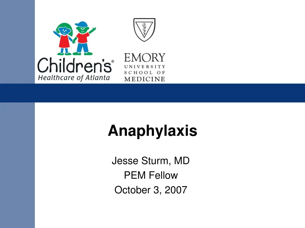 anaphylaxis