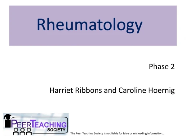 Phase 2 Harriet Ribbons and Caroline Hoernig