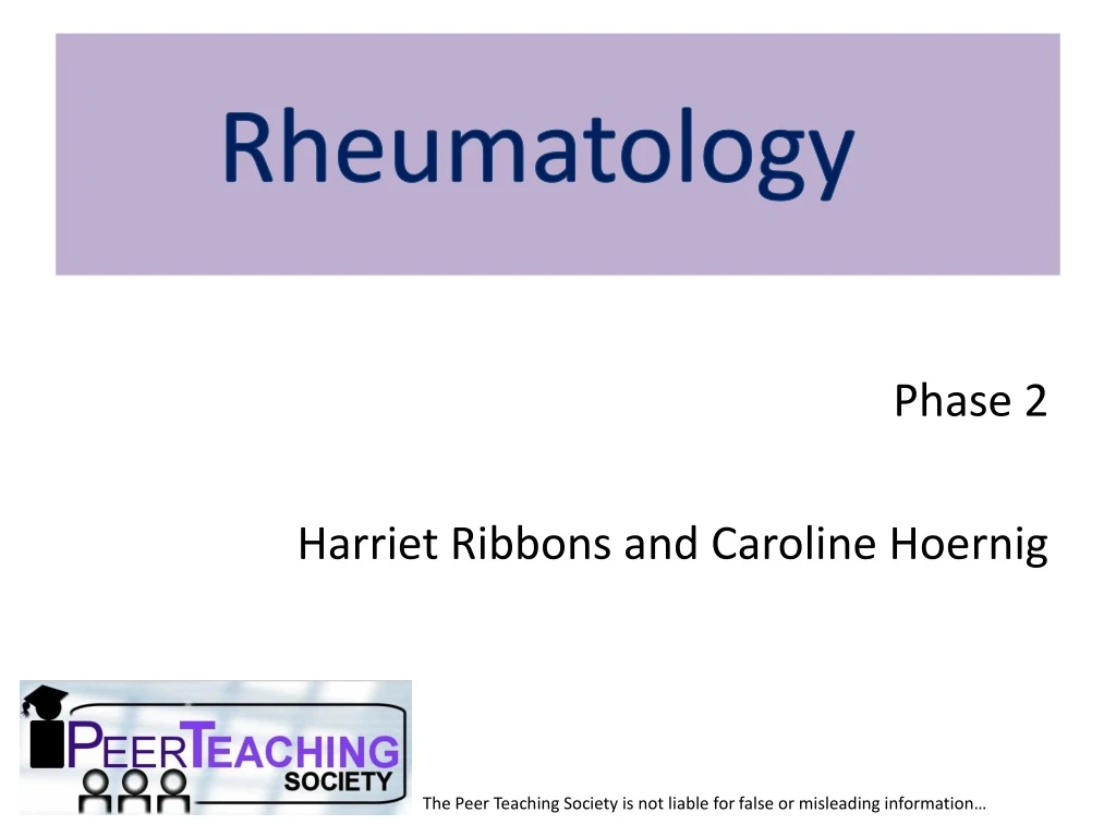 rheumatology