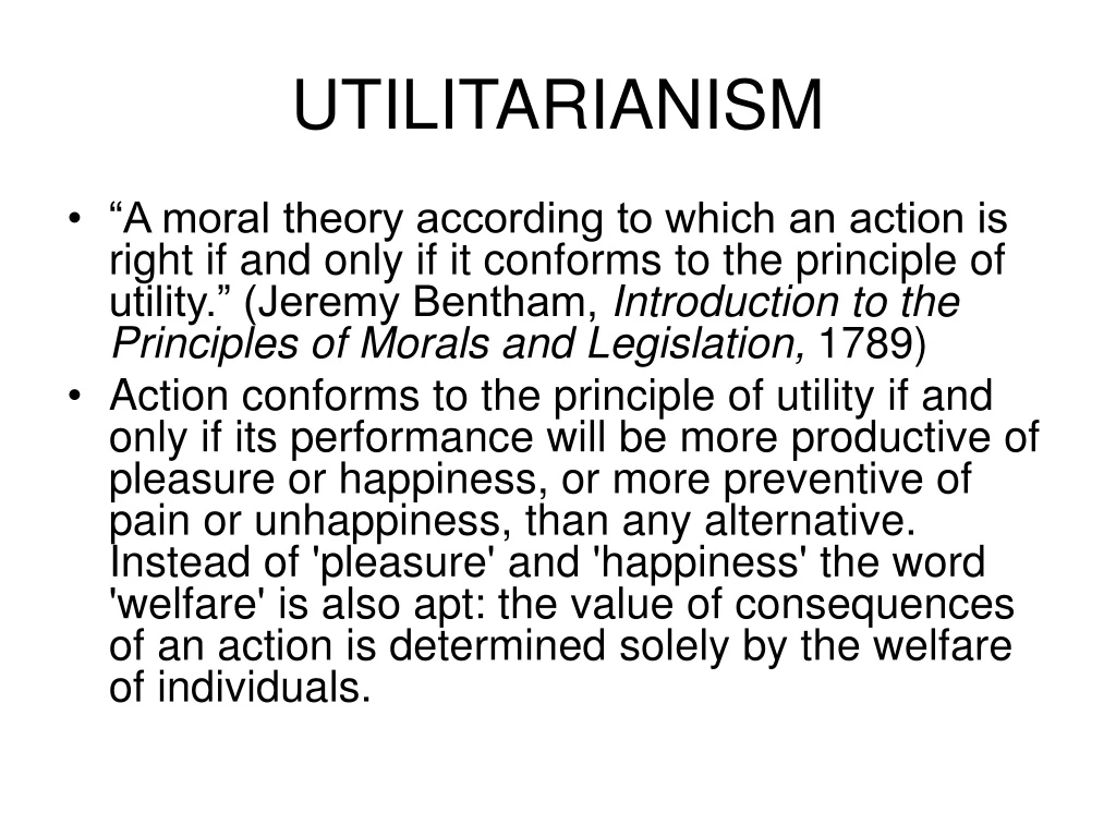 utilitarianism