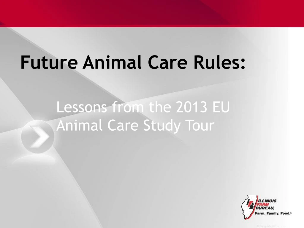 future animal care rules