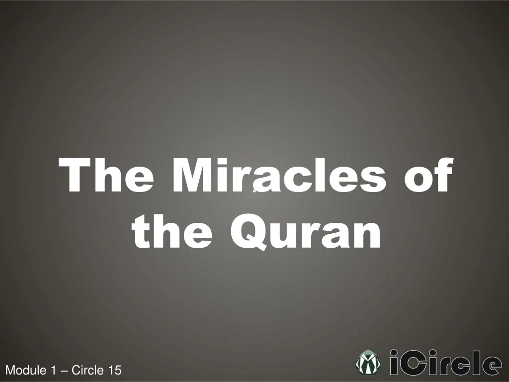 the miracles of the quran