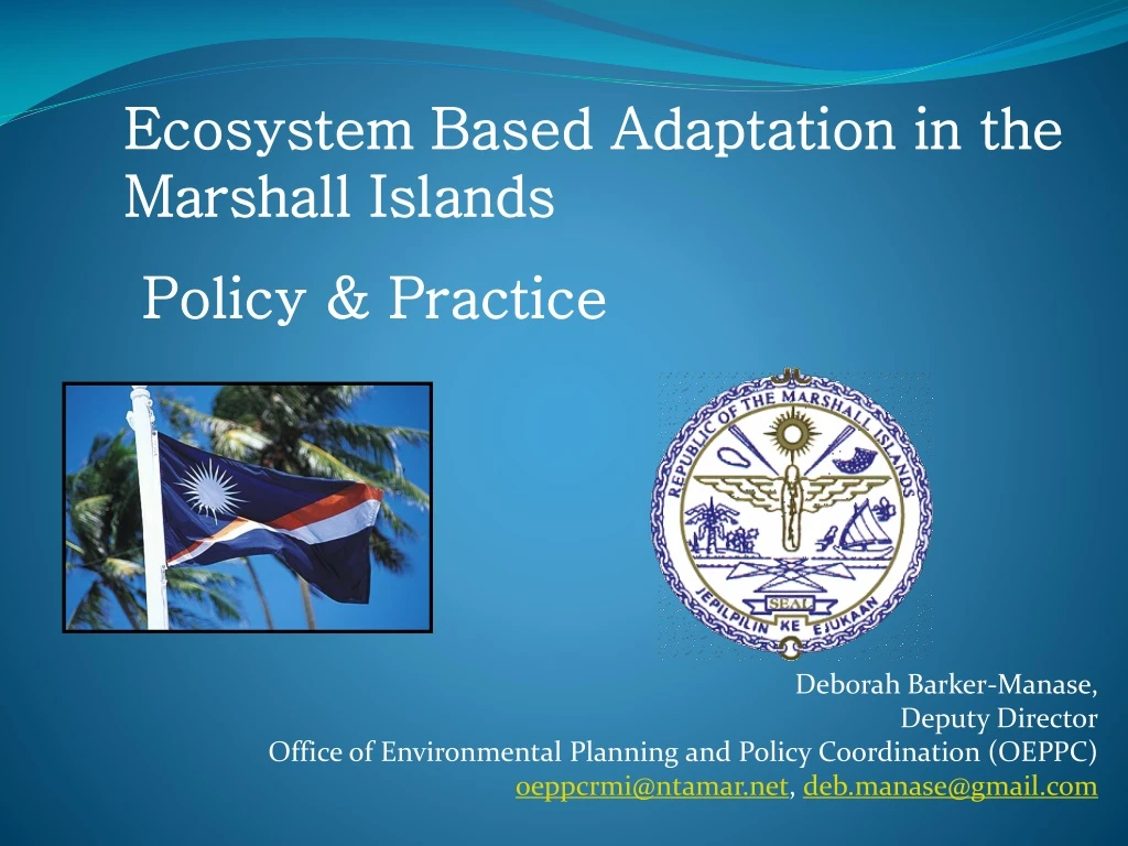 ecosystem based adaptation in the marshall